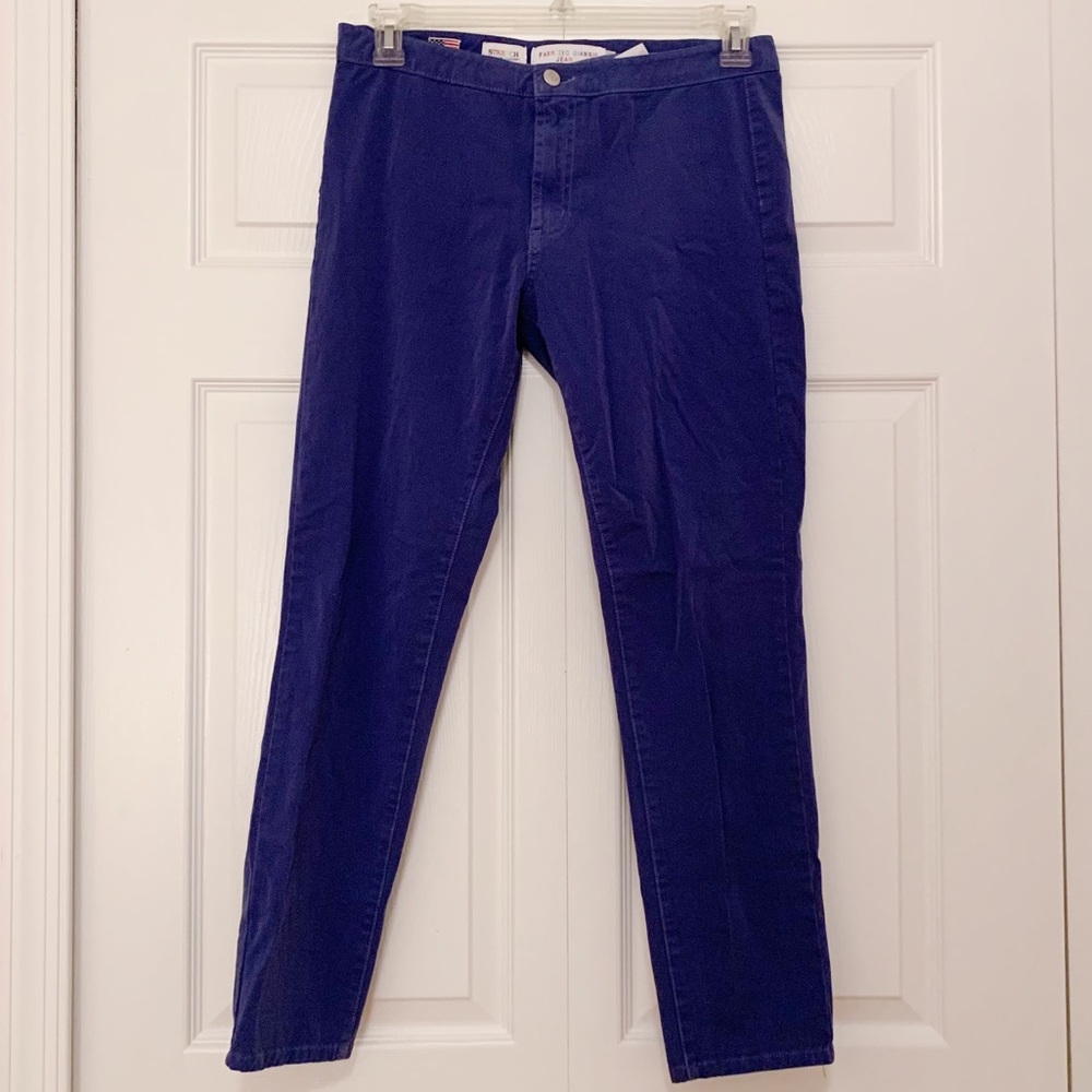 Fabrizio Gianni Cobalt Blue Zipper Pants